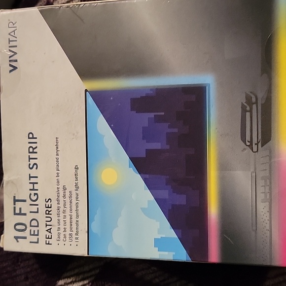 Vivitar 10ft Gaming LED Light Strip with Remote NIB - Picture 3 of 5